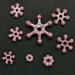 Metal Snowflake Christmas Tree Pink